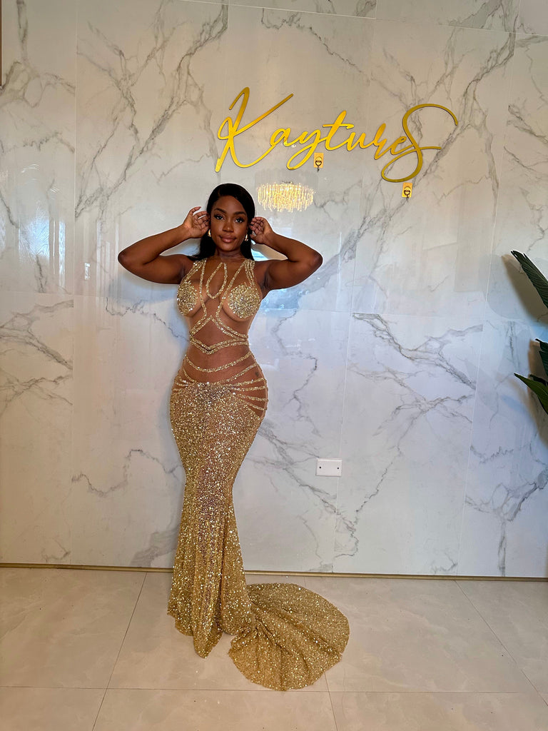 BADDIE crystal beaded dress KAYTURESTYLINGS BADDIE crystal beaded dress KAYTURESTYLINGS
