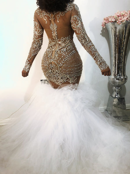 ALARA crystal gown with tulle